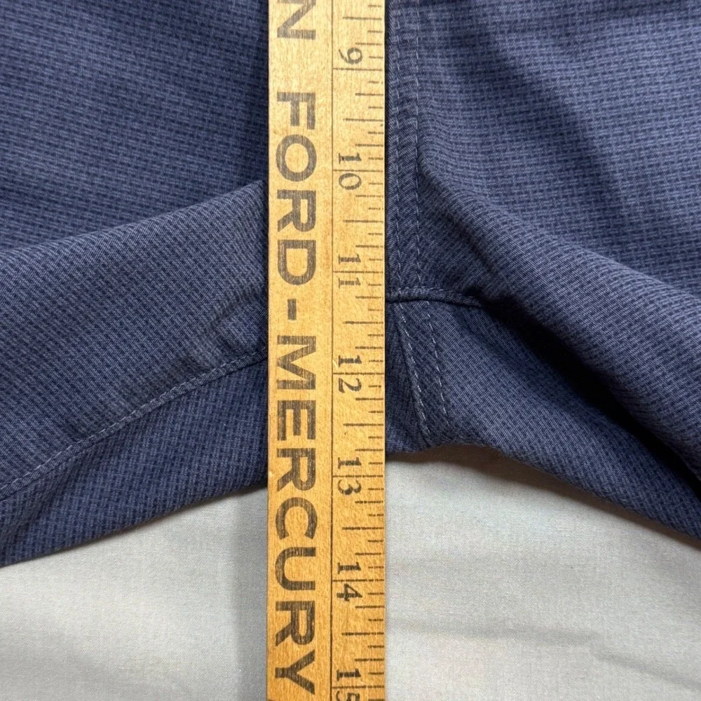 AG Adriano Goldschmied Everett Slim Straight Blue Textured Pants 36x34 (39x28.5)